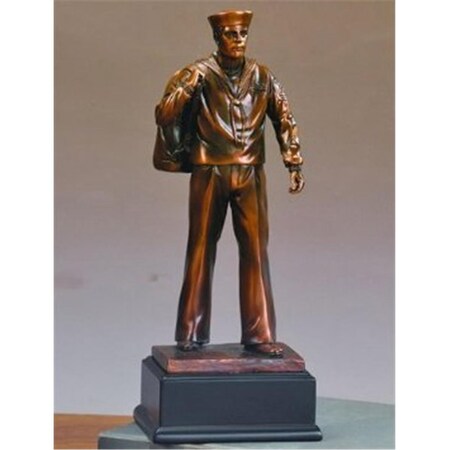 Dwellingdesigns F Navy Bronze Plated Resin Sculpture DW2619779